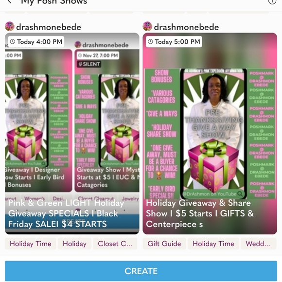 LIKE NOTIFICATIONS OF SPECIAL POSH SHOWS I Giveaways I Free GIFTS IFREE Bonuses - Picture 5 of 17